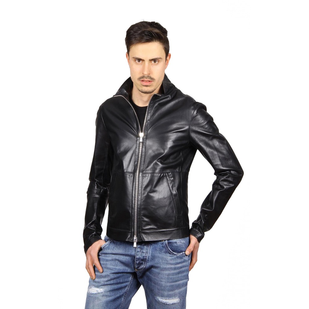 armani mens leather jackets